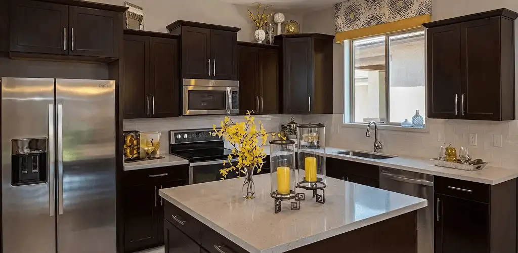 Cabinet painting results with freshly painted kitchen cabinets in St Paul, MN