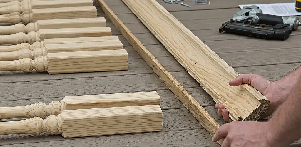 Handrail installation materials and wood components for stair rail work in St Paul, MN